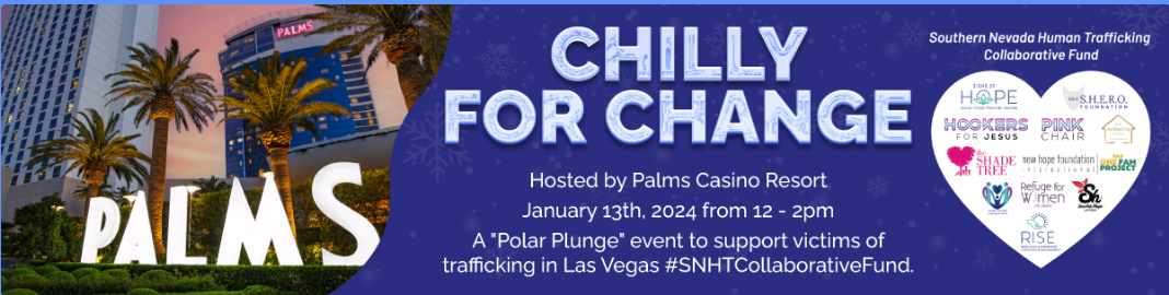 A "Polar Plunge" event to support victims of trafficking in Las Vegas.